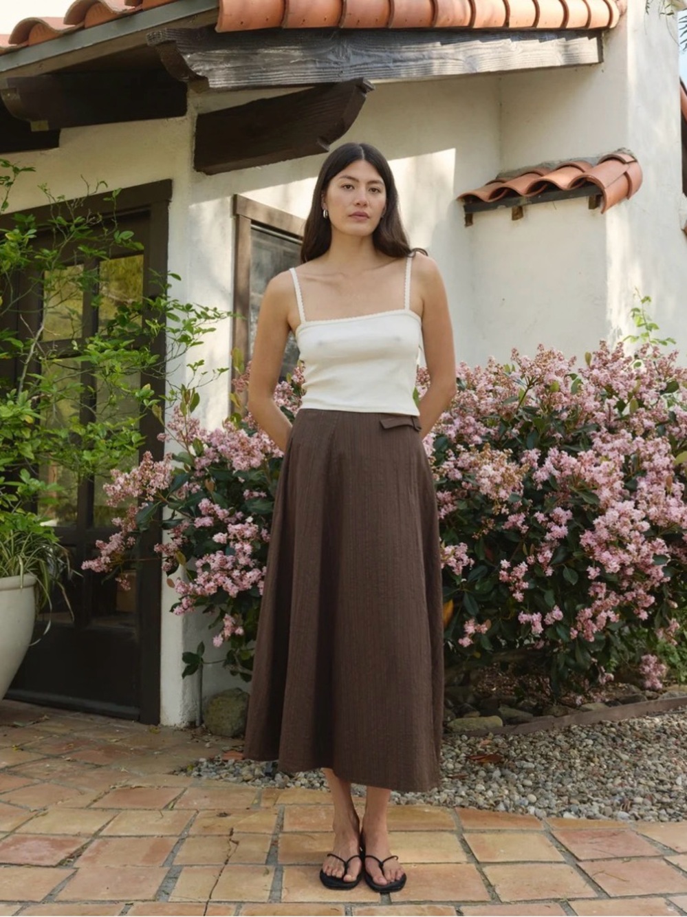 NWT first rite wrap skirt in Walnut
